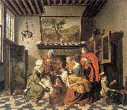 Jan Josef Horemans the Elder Tea Time oil painting artist